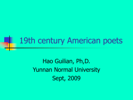 19th century American poets
