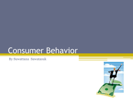 Consumer Behavior - Khon Kaen University