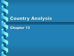 Country Analysis - Southeast Missouri State University