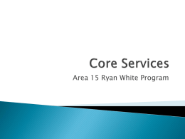 Part B Core Services