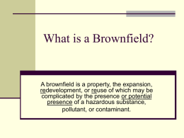 What is a Brownfield? - West Palm Beach, Florida