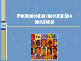 Međunarodni marketing - Ekonomski fakultet u Splitu