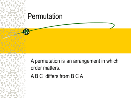 Permutation - Rice University