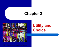 Utility and Choice - National Tsing Hua University