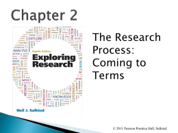 WHAT IS RESEARCH ALL ABOUT, ANYWAY?