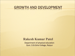 Growth and Development