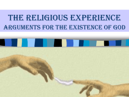 RELIGIOUS EXPERIENCE