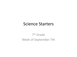 Science Starters - Home - R