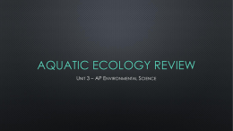 Aquatic Ecology Review