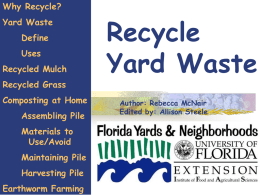 Recycle Yard Waste - University of Florida
