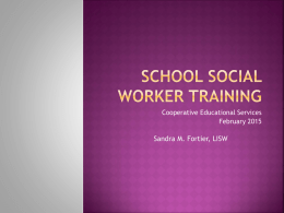 School Social Worker Training