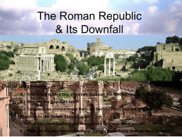 The destruction of Carthage during the Punic Wars. New