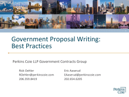 Government Proposal Writing: Best Practices