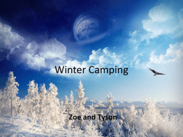 Winter Camping - Prince George Secondary School
