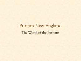 Puritan New England