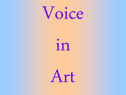 Voice in Art - Blevins Enterprises Home