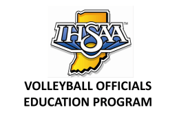 NFHS Volleyball Rules Changes 2012-13