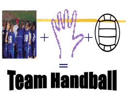 Team + Hand + Ball = Team Handball