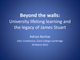 Beyond the walls: University lifelong learning and the