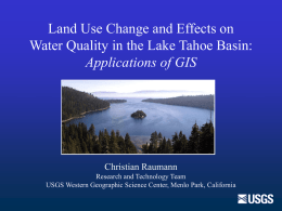 Land Use Change and Effects on Water Quality and Ecosystem