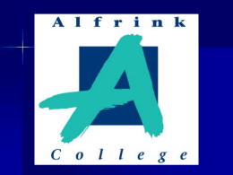 Dia 1 - Alfrink College Zoetermeer