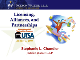 Ready, Set, Negotiate - Jackson Walker L.L.P.