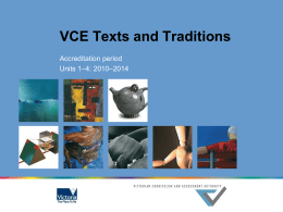 VCE Texts and Traditions - Pages