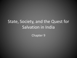 State, Society, and the Quest for Salvation in India
