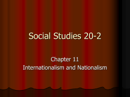 Social Studies 20-2