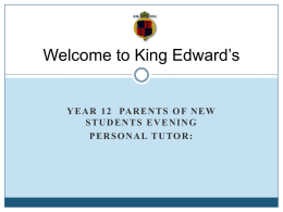 Welcome to King Edwards