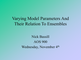 Varying Model Parameterizations