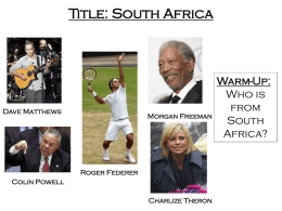Title: South Africa