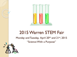 2012 Warren STEM Fair