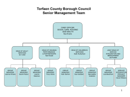 Torfaen County Borough Council Senior Management Team
