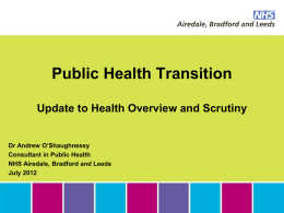 Public Health Transition