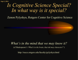 Is Cognitive Science Special