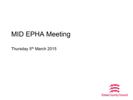 South EPHA Meeting