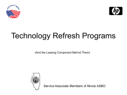 Technology Refresh Programs - Electronic Resource Center