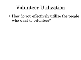 Volunteer Utilization - Washington State University