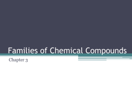 Families of Chemical Compounds