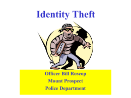 Identity Theft - Mount Prospect