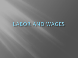 Labor and wages - Jefferson Forest High School