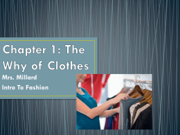 Chapter 1: The Why of Clothes
