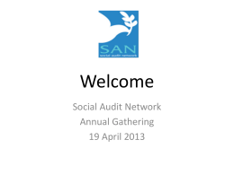 Welcome [www.socialauditnetwork.org.uk]