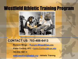 Westfield Athletic Training Program