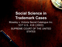 Social Science in Trademark Cases