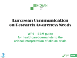 ECRAN European Communication on Research Awareness Needs