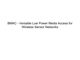 Versatile Low Power Media Access for Wireless Sensor Networks