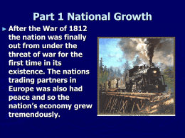 Part 1 National Growth - West Orange