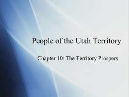 Prominent People in Territorial Utah